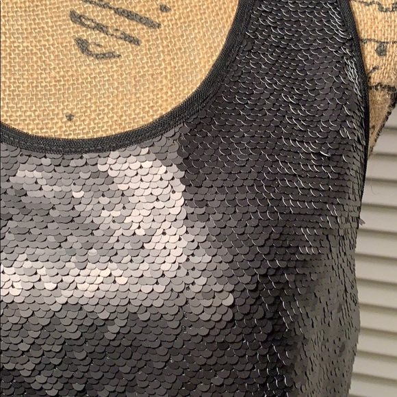 Sachin + Babi black sequined NWT tank top - Picture 2 of 8
